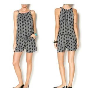 Escapada Navy & White Romper - works for long torso/tall frame